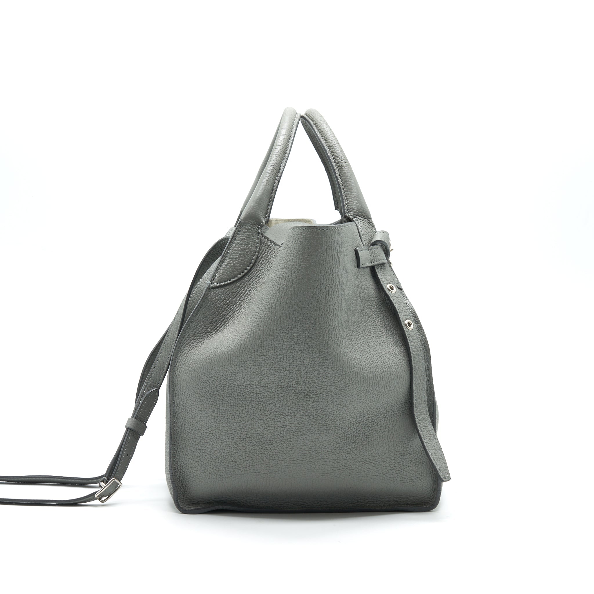 Celine Small Big Bag with Long Strap Grey