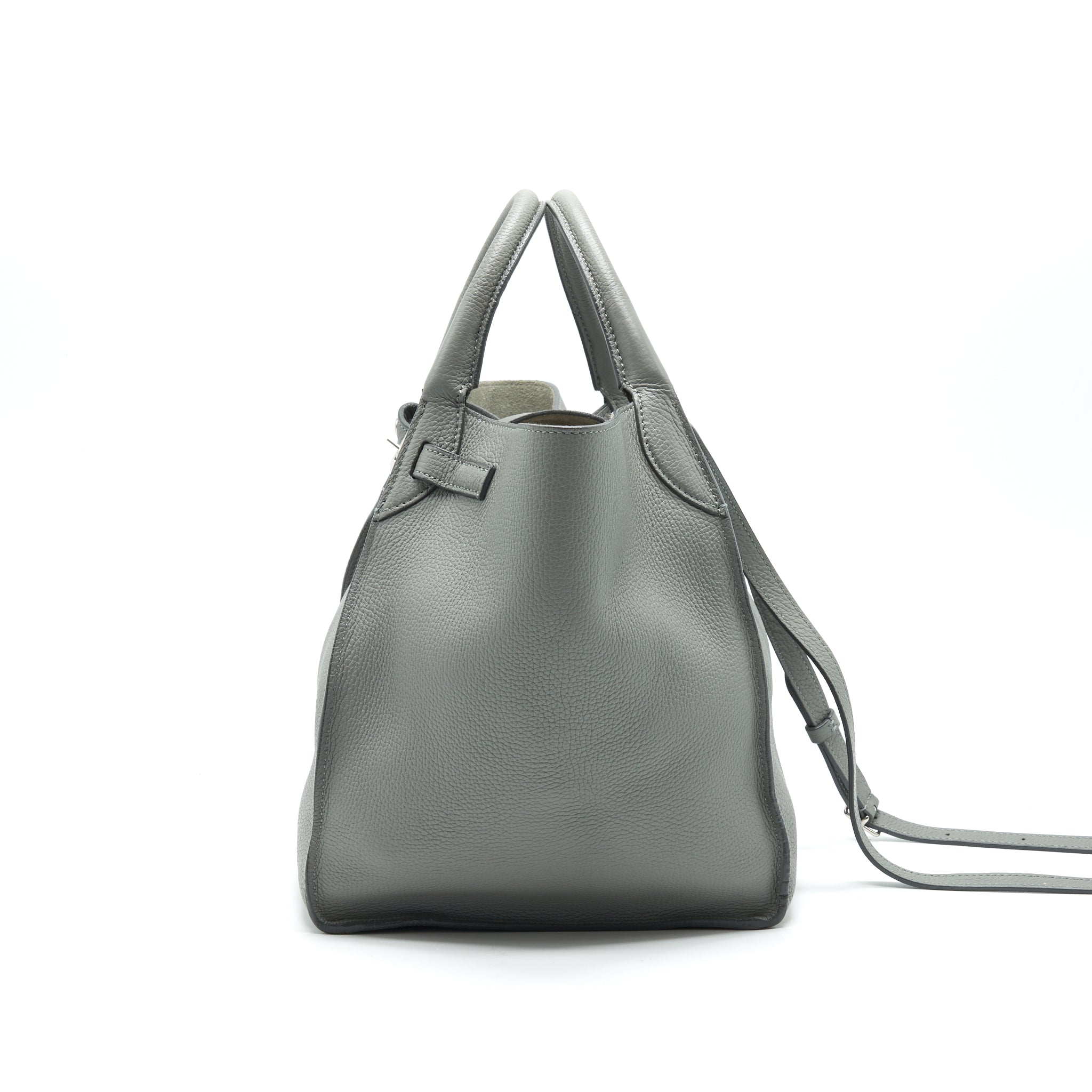 Celine Small Big Bag with Long Strap Grey