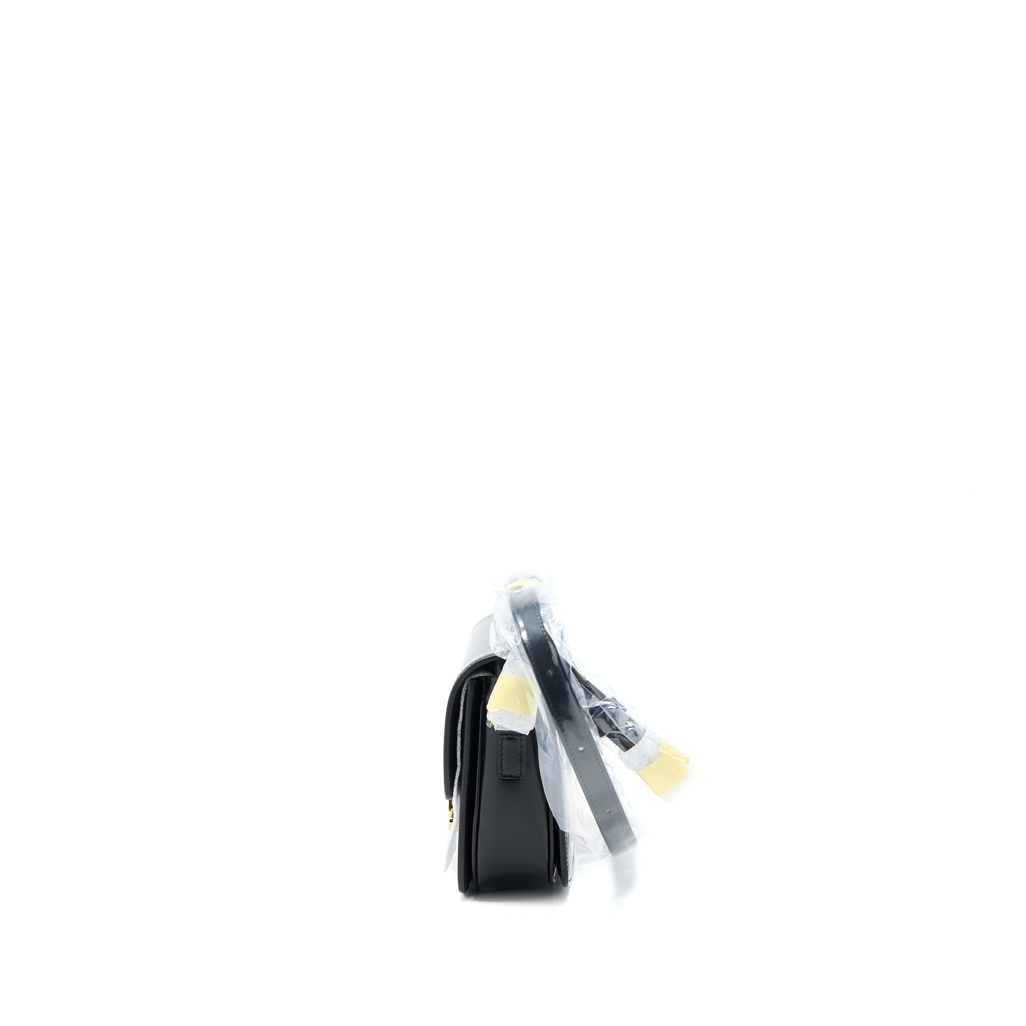 Celine Teen Triomphe Shoulder Bag Calfskin Black
