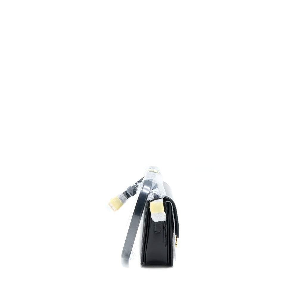 Celine Teen Triomphe Shoulder Bag Calfskin Black