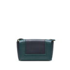 Celine Frame Bag Calfskin Navy/Dark Green
