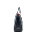 CHRISTIAN DIOR Medium Diorissimo Tote Bag Black Grained Leather SHW