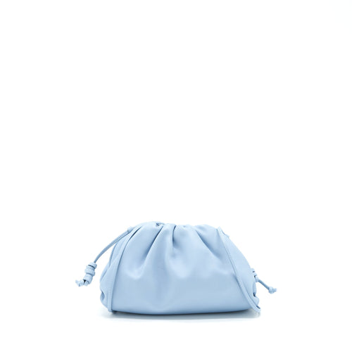 Bottega Veneta Mini Pouch Ice Blue