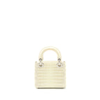 Dior Mini Lady Dior Himalayan Crocodile White SHW