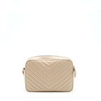 Saint Laurent Lou Camera Bag Calfskin Dark Beige GHW