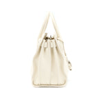 Saint Laurent Sac De Jour Tote Bag Calfskin White SHW