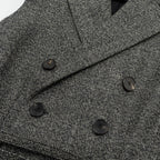 Dior Size 40 Sleeveless Dress/Vest with Belt Virgin Wool Grey