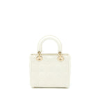 Dior Small Lady Dior Lambskin White LGHW