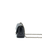 Chanel Mini Square Flap Bag Lambskin Black LGHW