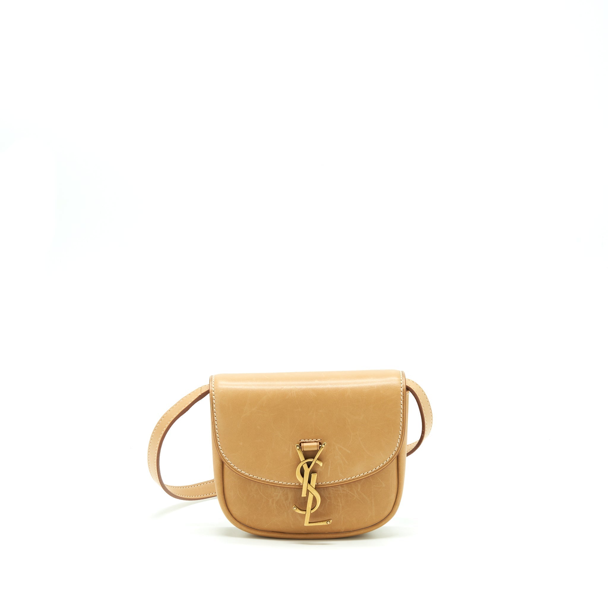 Saint Laurent/YSL Vintage Kaia Bag Calfskin Tan GHW