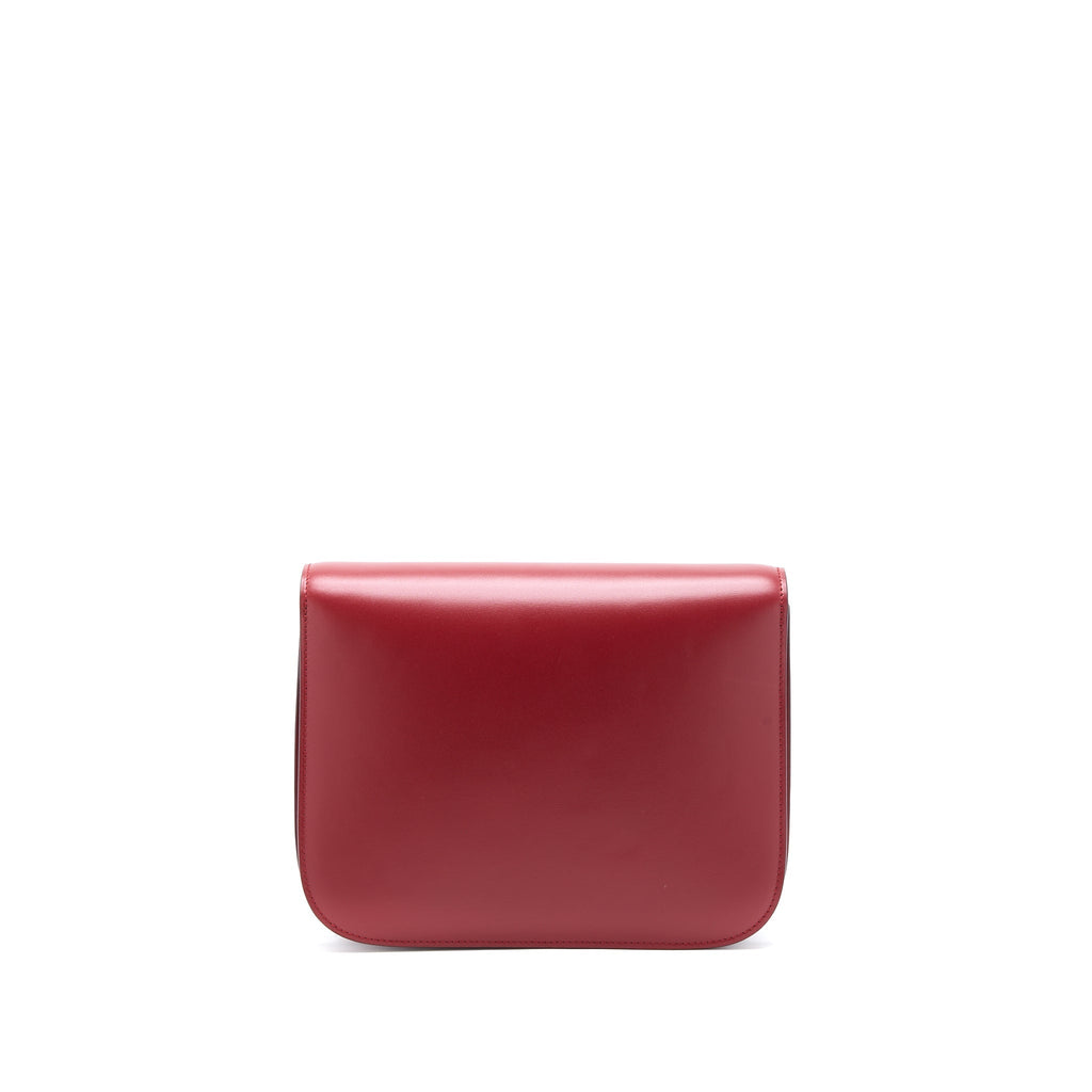 Celine Medium Classic Box Bag Calfskin Red