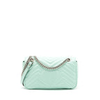 Gucci Small GG marmont bag light green SHW