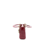 Dior Mini Lady Dior Patent Red GHW
