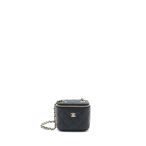 Chanel Mini Vanity With Chain Caviar Black LGHW