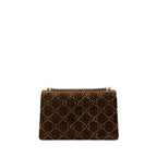 Gucci Small Dionysus GG Supreme Velvet Brown SHW