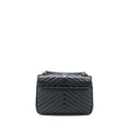 Saint Laurent/YSL Quilted Medium College Bag Lambskin Black Ruthenium Hardware