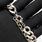 Chanel 2022 CC Pendant Chocker with Pearl and Crystal Silver Tone