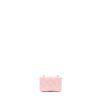Chanel 22P Mini Flap Belt Bag/Card Holder Caviar Light Pink LGHW