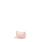 Chanel 22P Mini Flap Belt Bag/Card Holder Caviar Light Pink LGHW