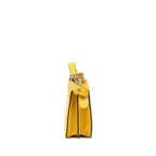 Fendi Top Handle Peekaboo Lambskin Yellow SHW