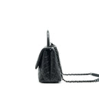 Chanel Coco Handle Small Flap Bag Grained Calfskin & Black Metal