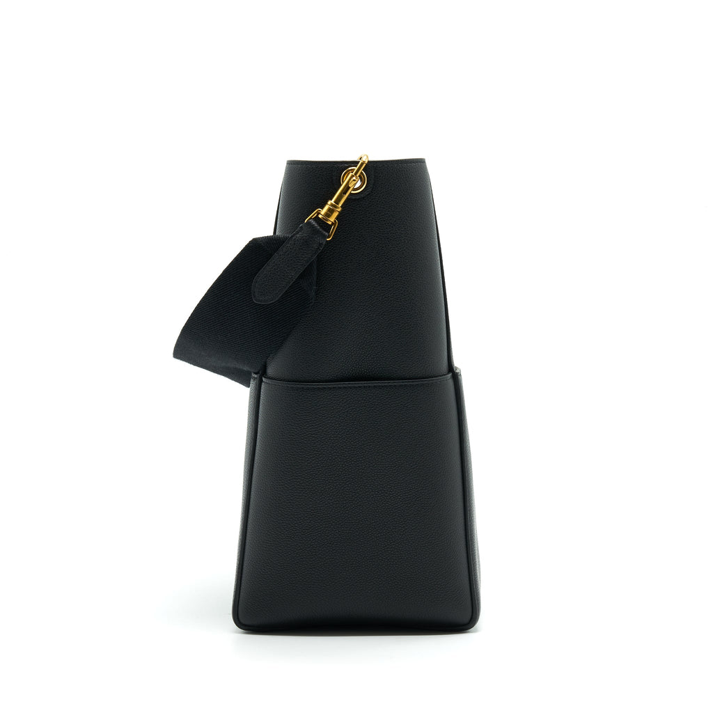 Celine Sangle Bucket Bag Black With