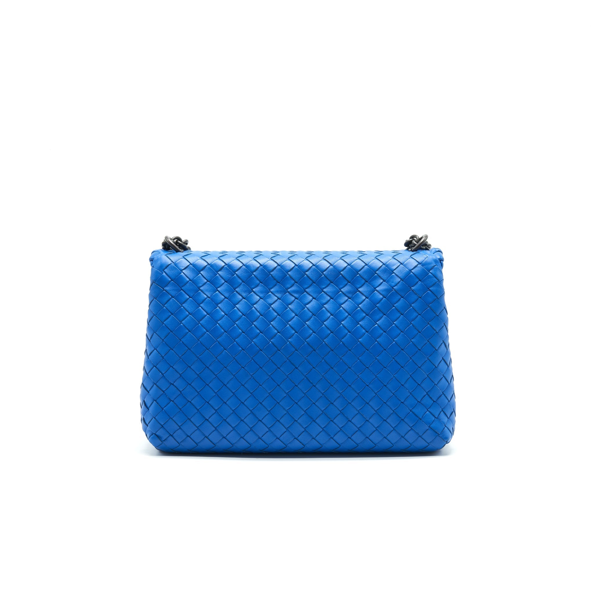 BOTTEGA VENETA SMALL OLYMPIA BAG BLUE
