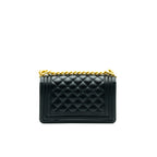 Chanel Small Leboy Cavier Black GHW