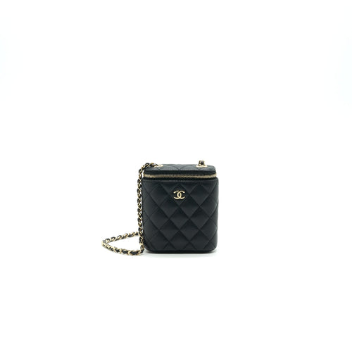 Chanel Long Vanity on Chain Caviar Black LGHW