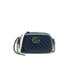 Gucci Small GG Marmont Bag Navy