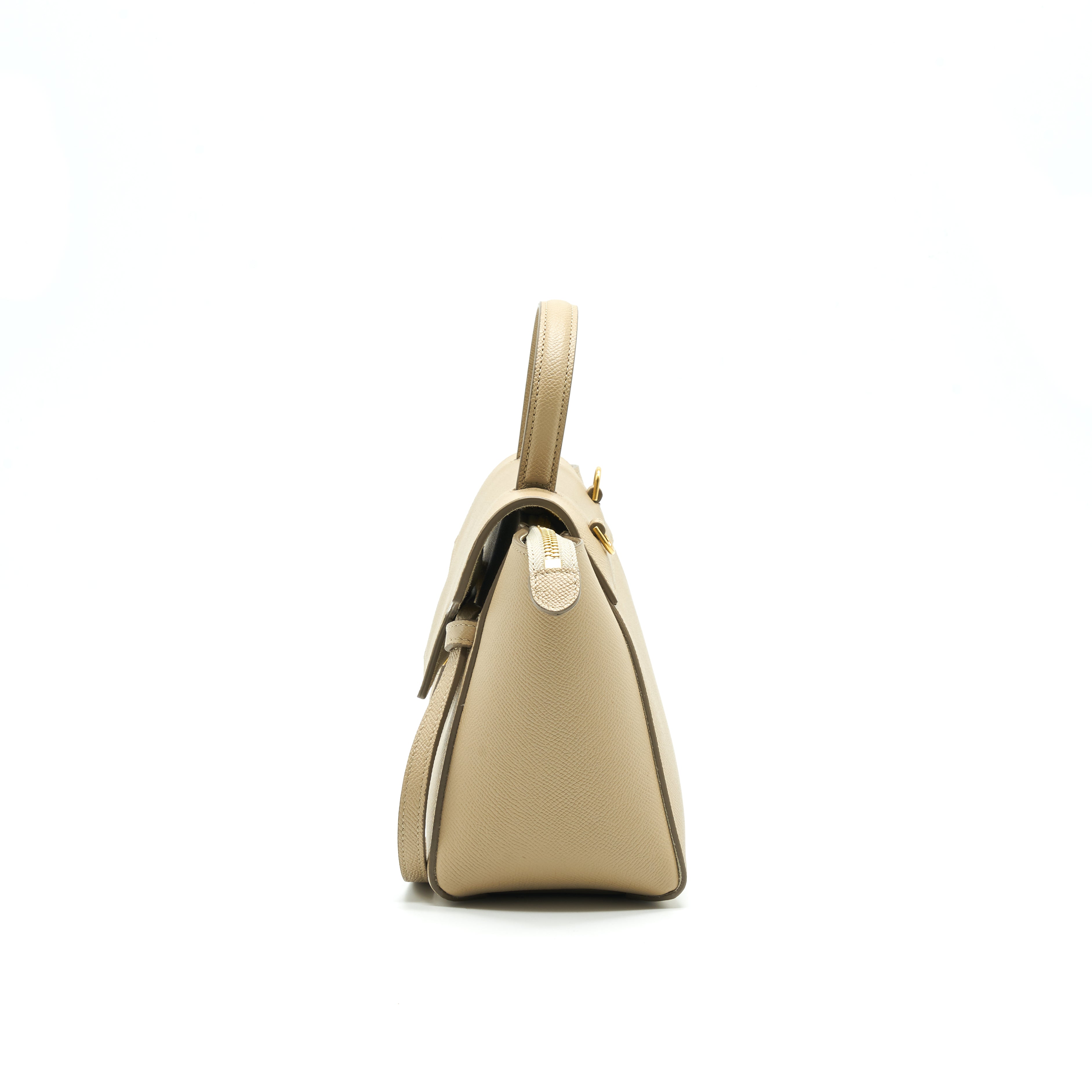 CELINE Nano Belt Trained Calfskin Taupe