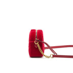 Gucci Marmont Valvet Camera Bag Red GHW