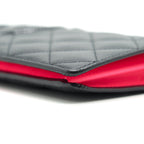 CHANEL Cambon Line Bifold Long Wallet Black