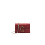 Gucci Dionysus Leather Super Mini Bag Red