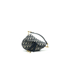 Dior Mini Saddle Bag Blue Oblique Jacquard