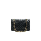 Chanel Medium Classic Double Flap Bag Caviar Black GHW Serial16