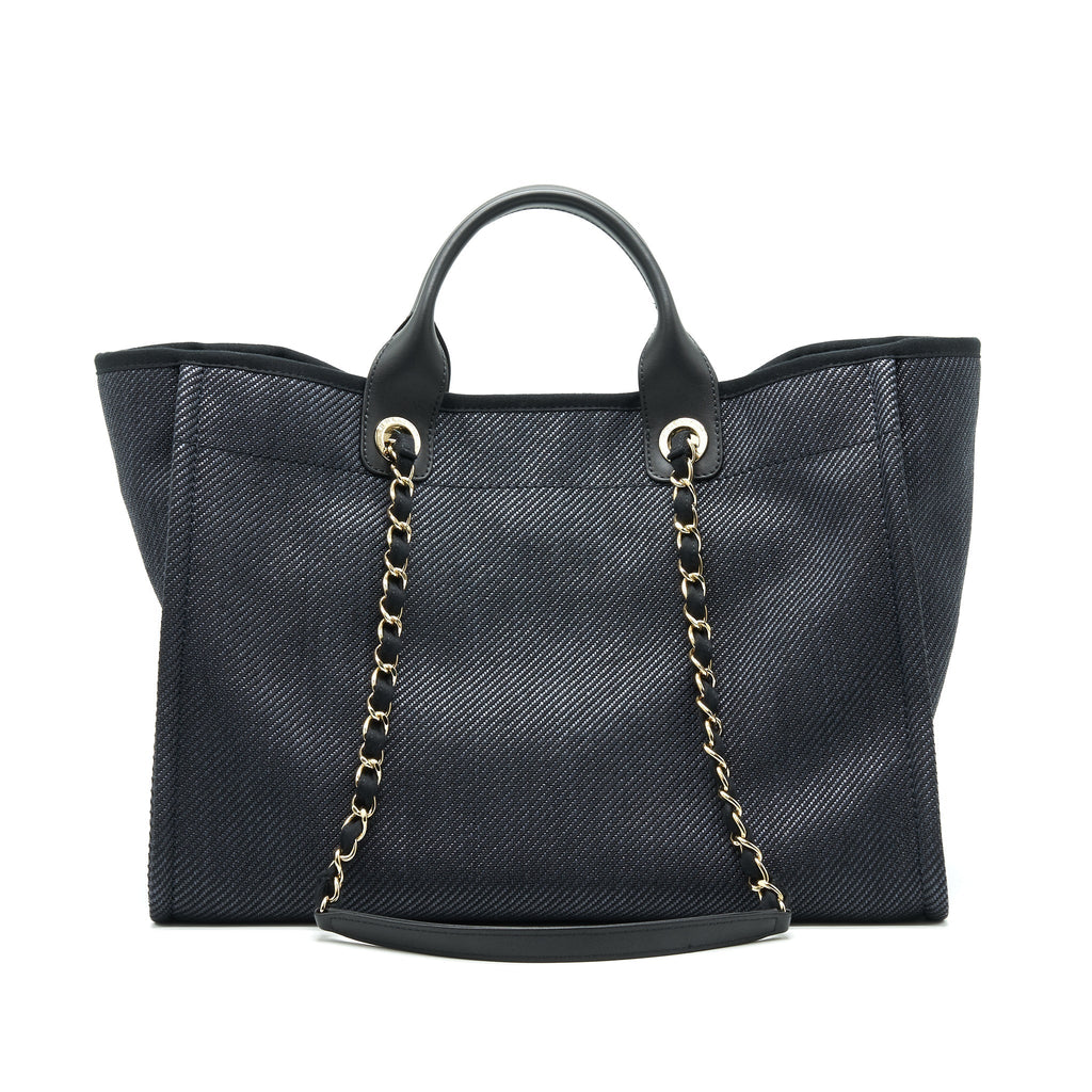 Chanel Medium Deauville Tote In Black GHW