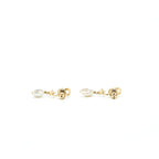 CHRISTIAN DIOR CD EARRINGS STARS WITH PEARL