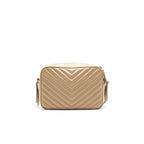 SAINT LAURENT Lou Camera Leather Crossbody Bag Beige