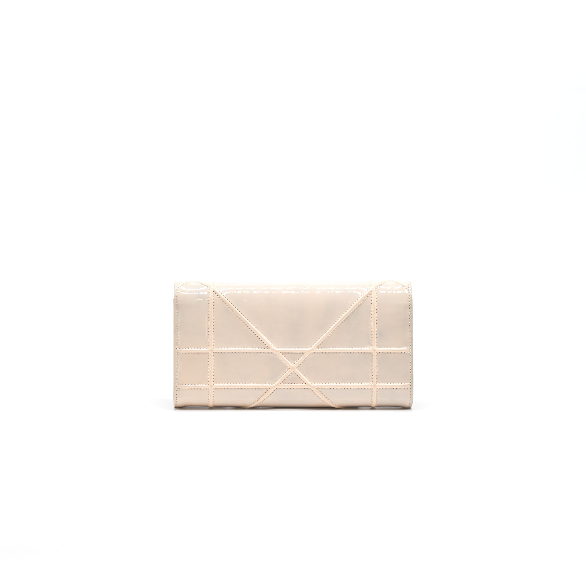 Dior diorama Wallet on Chain patent leather beige LGHW