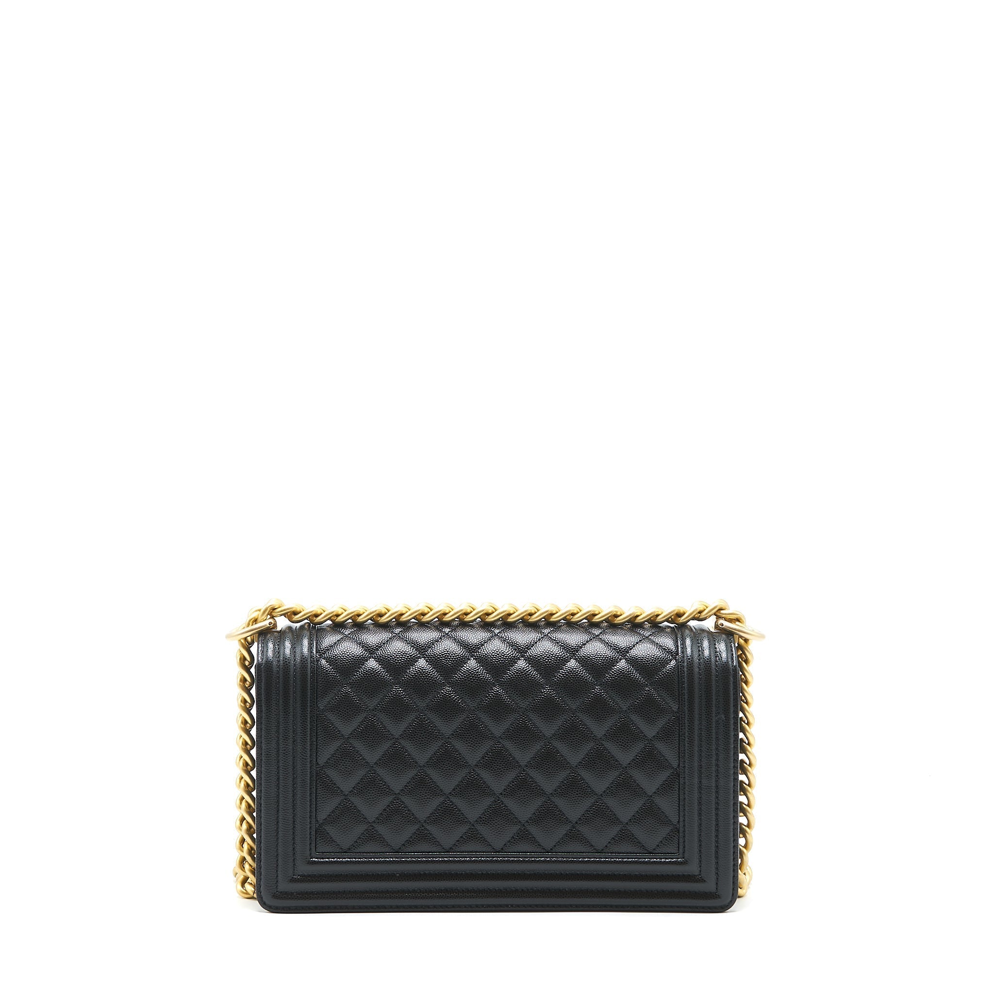 Chanel Medium leboy black Caviar GHW