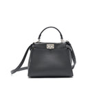Fendi Peekaboo Iconic Mini Grey SHW