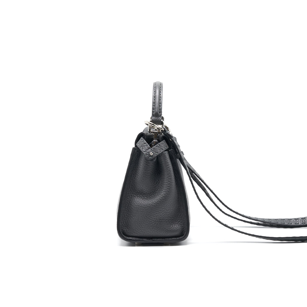 Fendi Peekaboo Iconic Mini Grey SHW