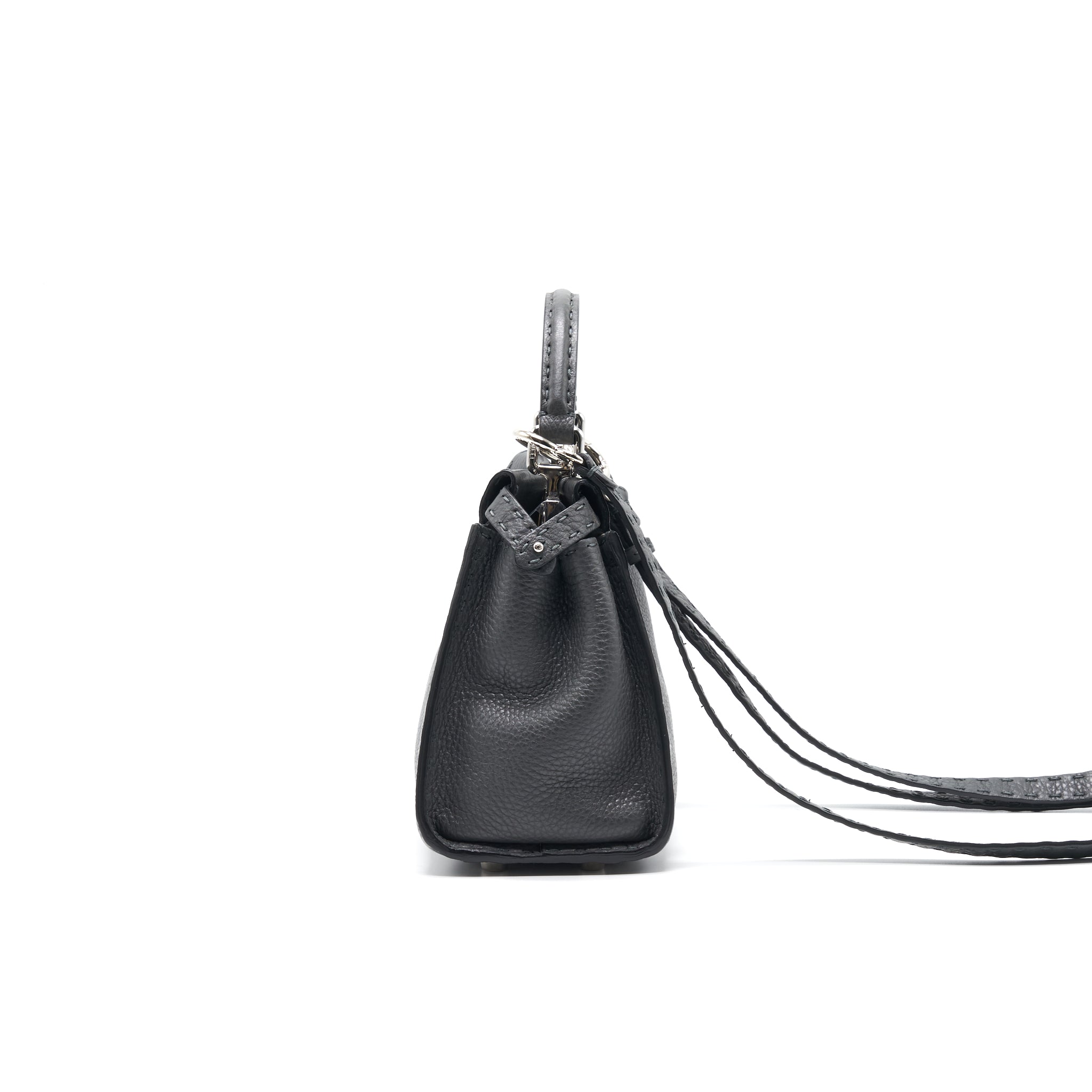 Fendi Peekaboo Iconic Mini Grey SHW