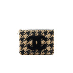Chanel Tweed CC Logo Pouch Beige/Black