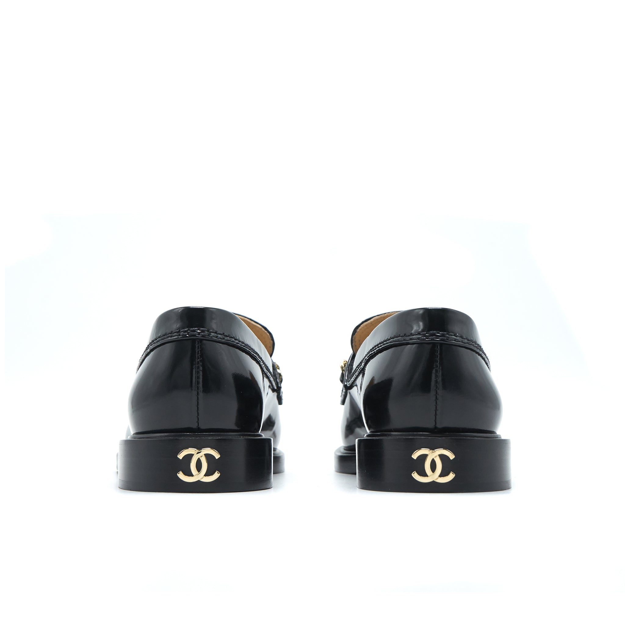 Chanel size35 Loafer Patent leather black LGHW