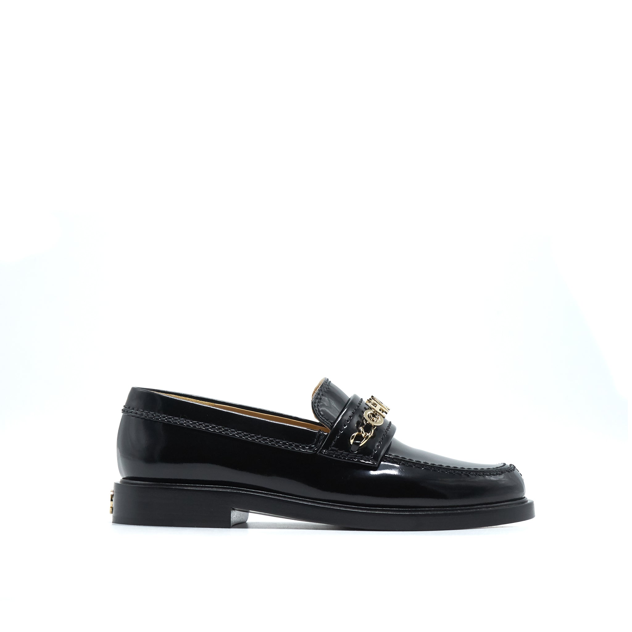 Chanel size35 Loafer Patent leather black LGHW