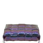 BOTTEGA VENETA Cassette Padded Crossbody Bag Holographic Purple