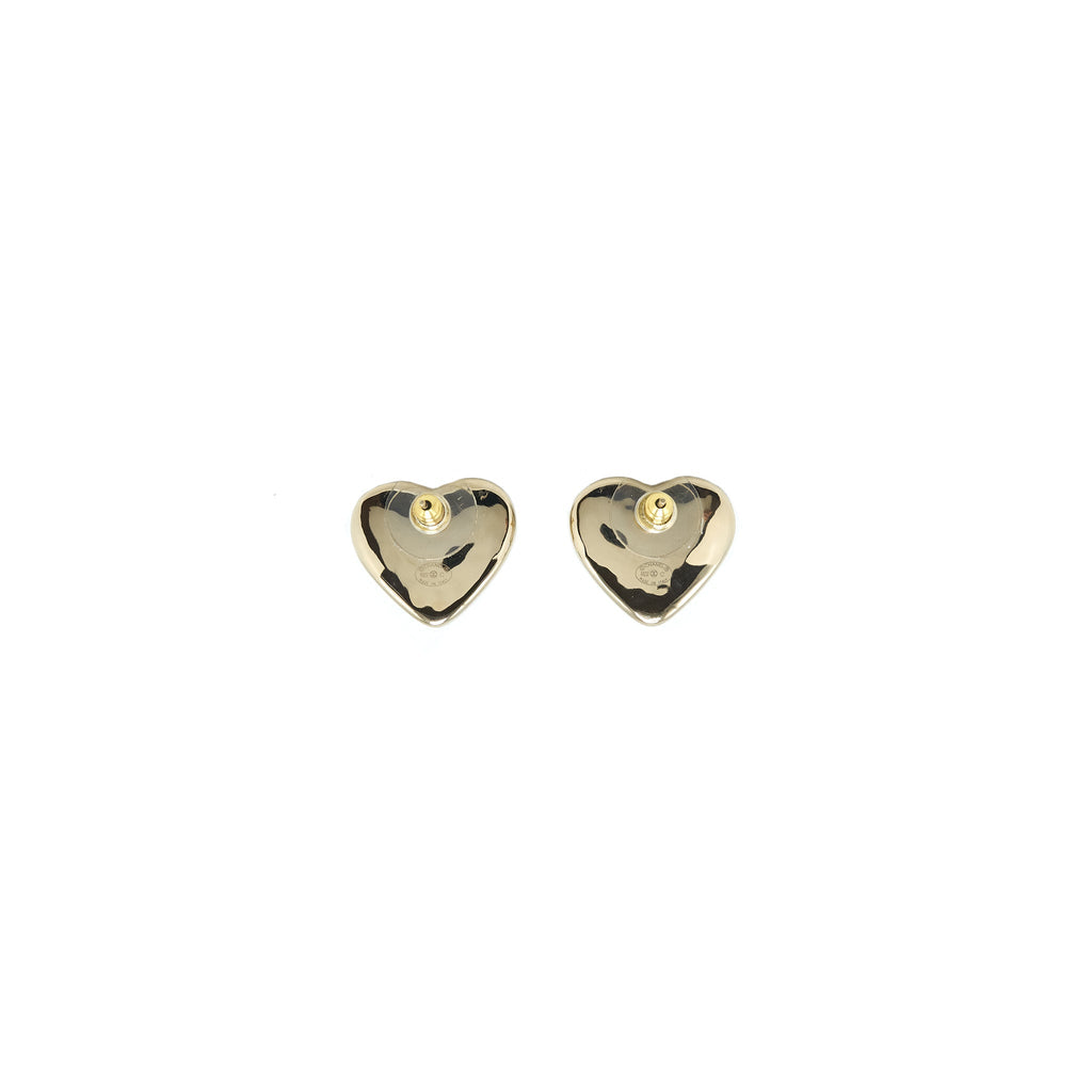 Chanel 22c giant heart earring