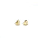Chanel 22c light gold tone heart earring